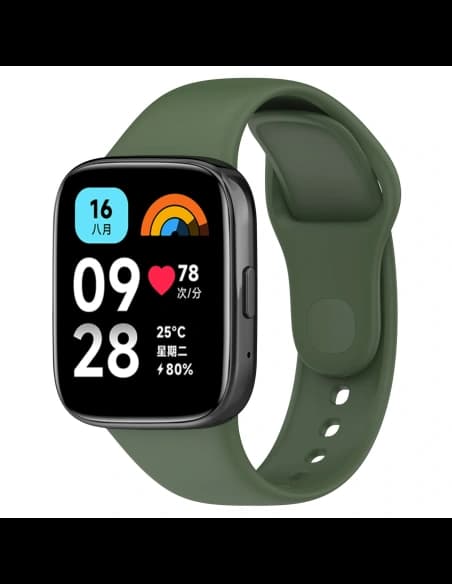 Bizon Strap Watch Dots Xiaomi Redmi Watch 3 Active dark green