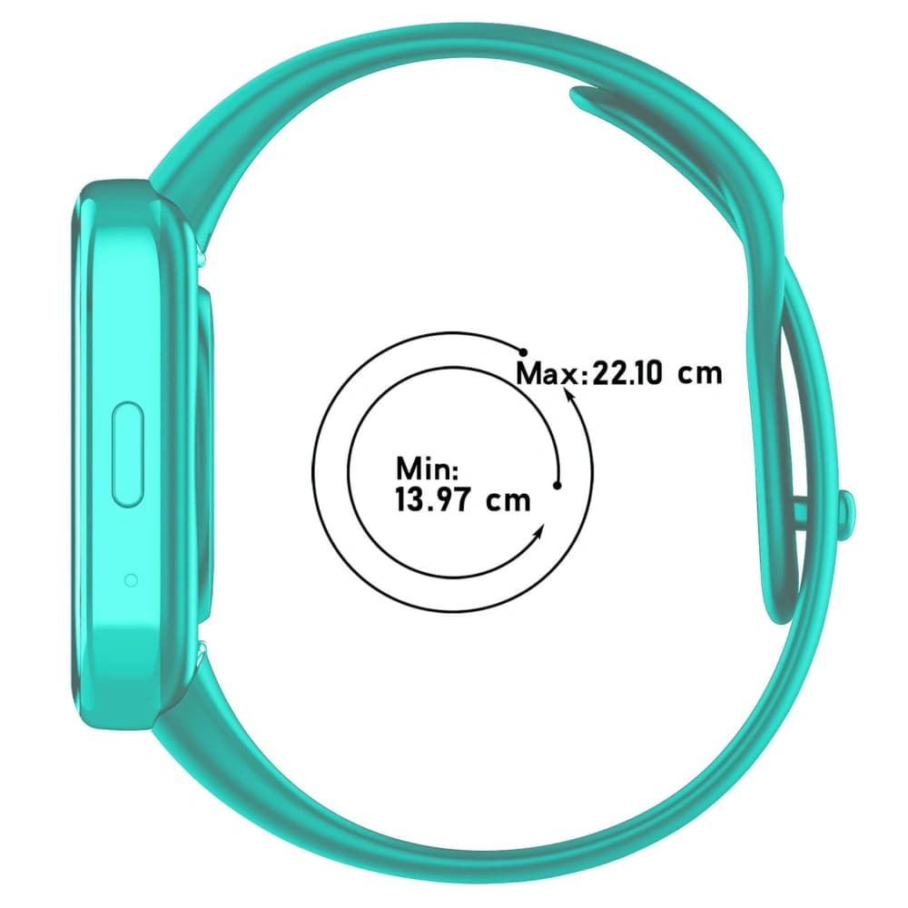 Bizon Armbanduhr Punkte Xiaomi Redmi Watch 3 Active dunkles Mint - 4