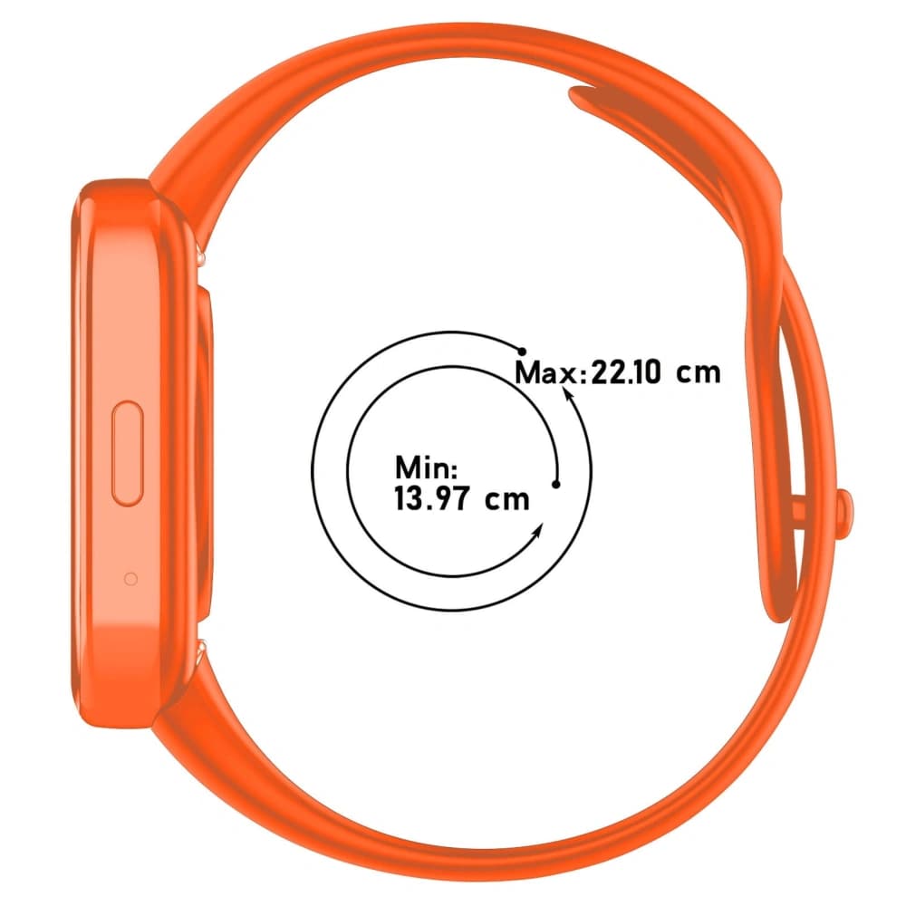 Pasek Bizon Strap Watch Dots do Xiaomi Redmi Watch 3 Active oranžový - 4