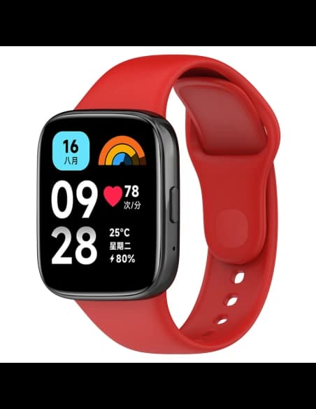 Bizon Strap Watch Dots Xiaomi Redmi Watch 3 Active red