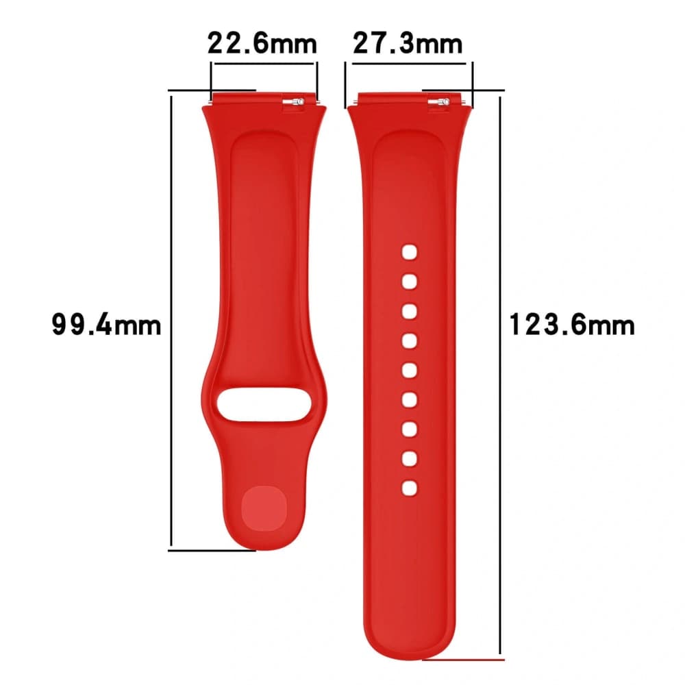 Pasek Bizon Strap Watch Dots do Xiaomi Redmi Watch 3 Active červený - 2