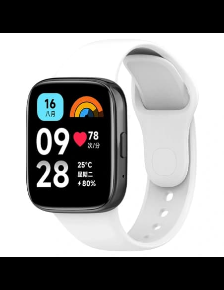 Bizon Strap Watch Dots Xiaomi Redmi Watch 3 Active white