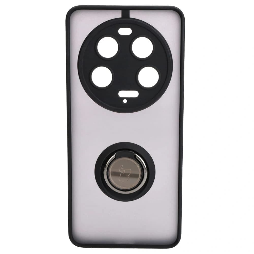 Bizon Case Hybrid Ring Xiaomi 13 Ultra smoky with a black frame - 2