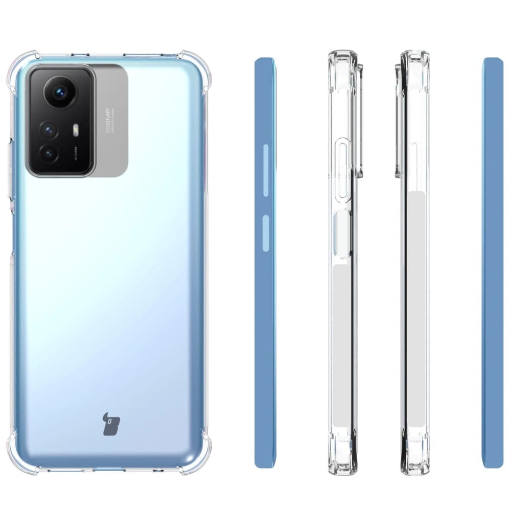 Bizon Case Clear Pack Hülle + 2x Schutzglas + Linsen Glas Xiaomi Redmi Note 12S klar - 4