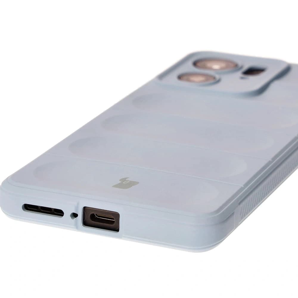 Caz Bizon Tur pentru Motorola Edge 40, albastru deschis. - 2