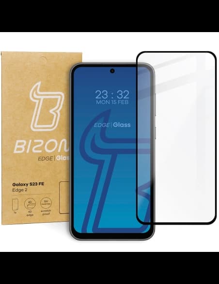 Sklo tvrzené Bizon Glass Edge 2 pro Samsung Galaxy S23 FE černé
