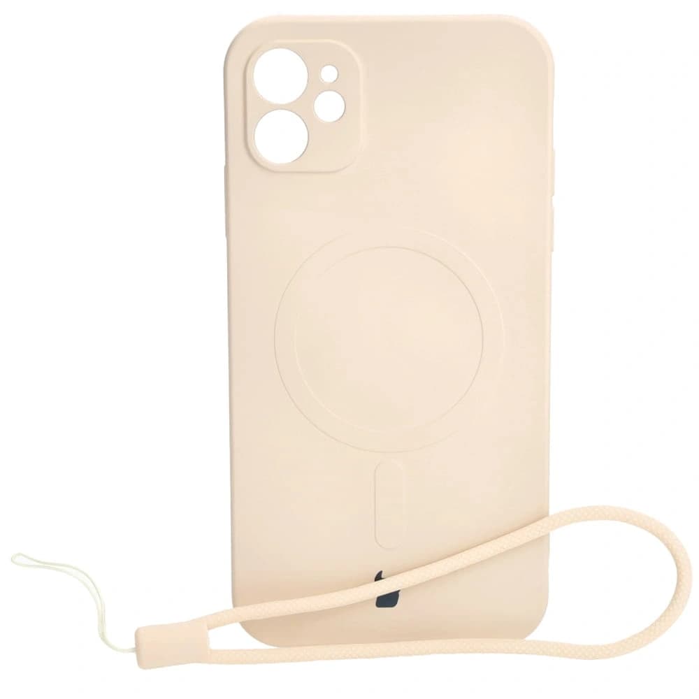 Bizon Case Silicone Magnetic Apple iPhone 11 beige - 1
