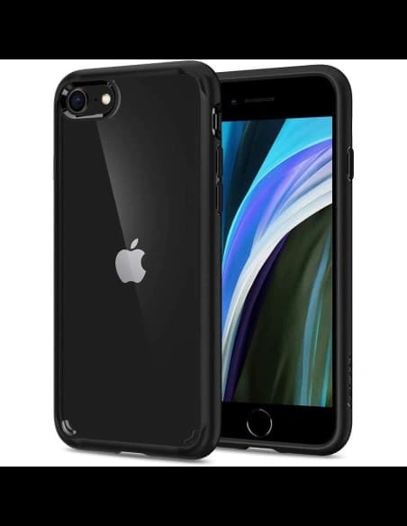 Spigen Apple Tasche Ultra Hybrid iPhone SE 2022/SE 2020/8/7 Schwarz