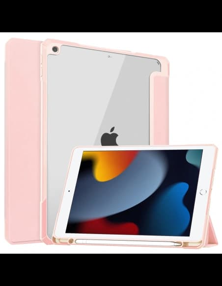 Bizon Case Tab Clear Matt Apple iPad 9 10.2 2021 / iPad 8 2020/ iPad 10.2 2019 light pink