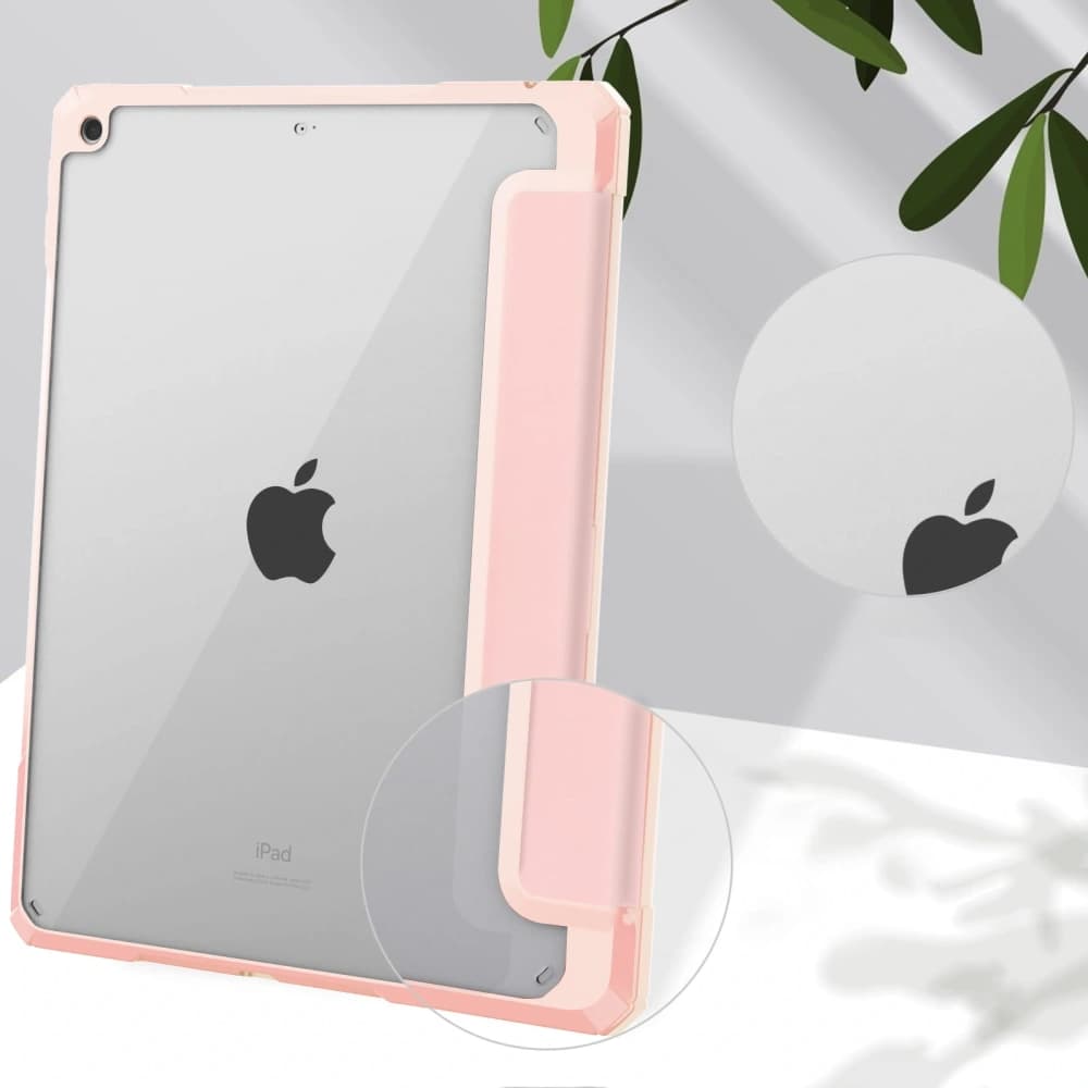 Bizon Case Tab Clear Matt Apple iPad 9 10.2 2021 / iPad 8 2020 / iPad 10.2 2019 világos rózsaszín - 7