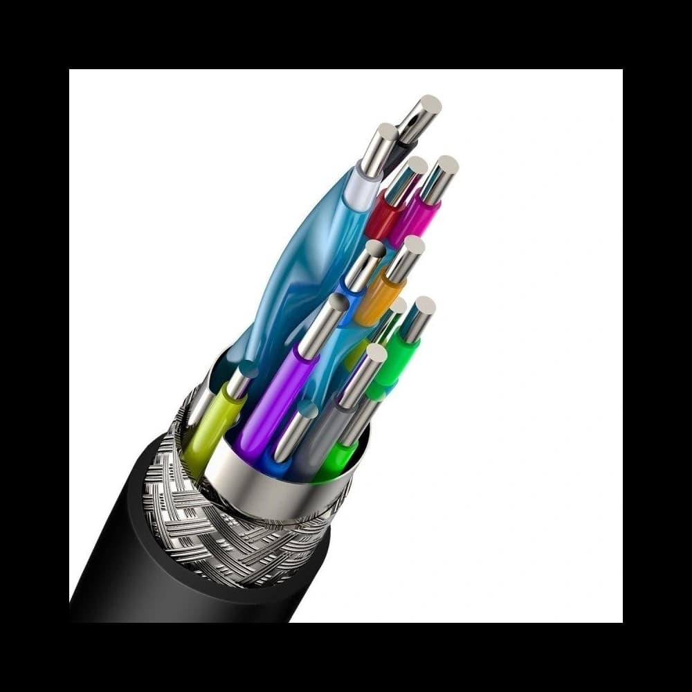 Kabel Baseus Cafule 4KHDMI do 4KHDMI 2m Černý - 4