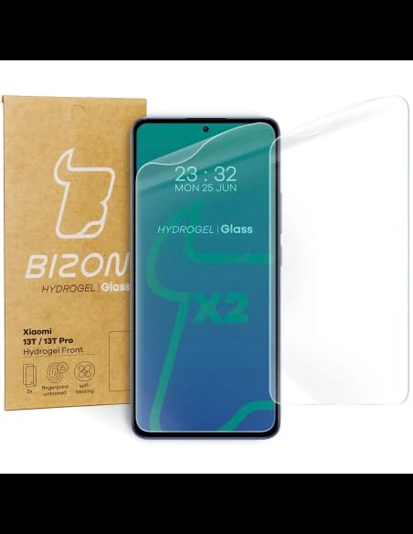 Fólie hydrogelová na displej Bizon Glass Hydrogel Front do Xiaomi 13T / 13T Pro [2 PACK]