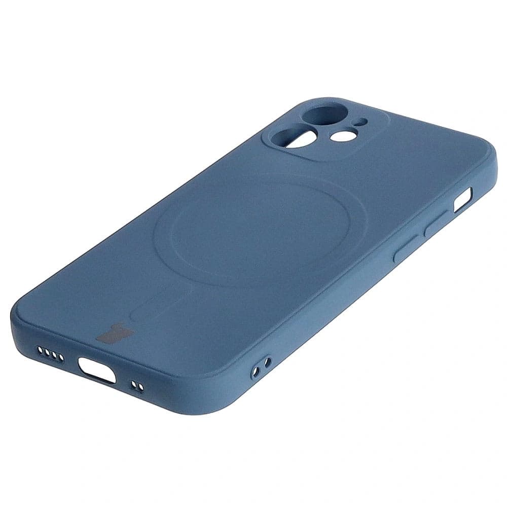 Bizon Case Silicone MagSafe Sq Apple iPhone 12 Mini tengerészkék - 3
