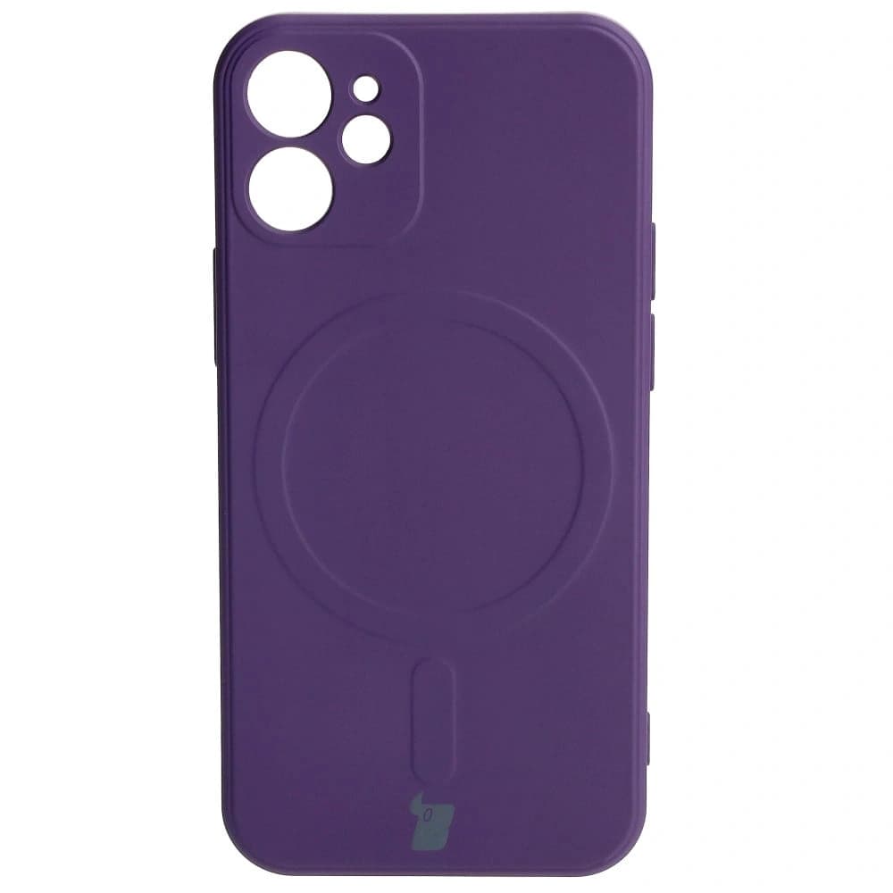 Bizon Case Silicone MagSafe Sq Apple iPhone 12 Mini plum - 2