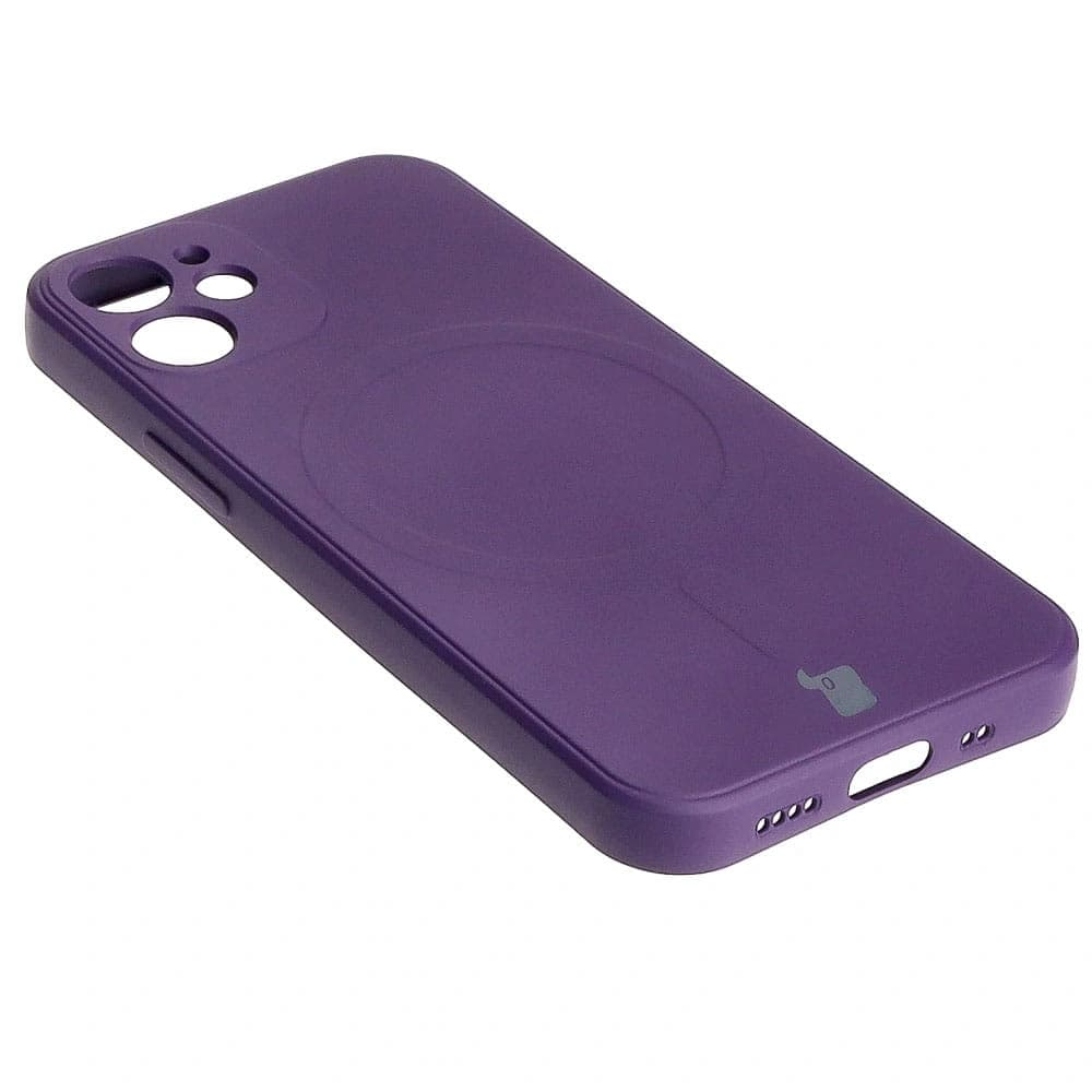 Bizon Case Silicone MagSafe Sq Apple iPhone 12 Mini plum - 4