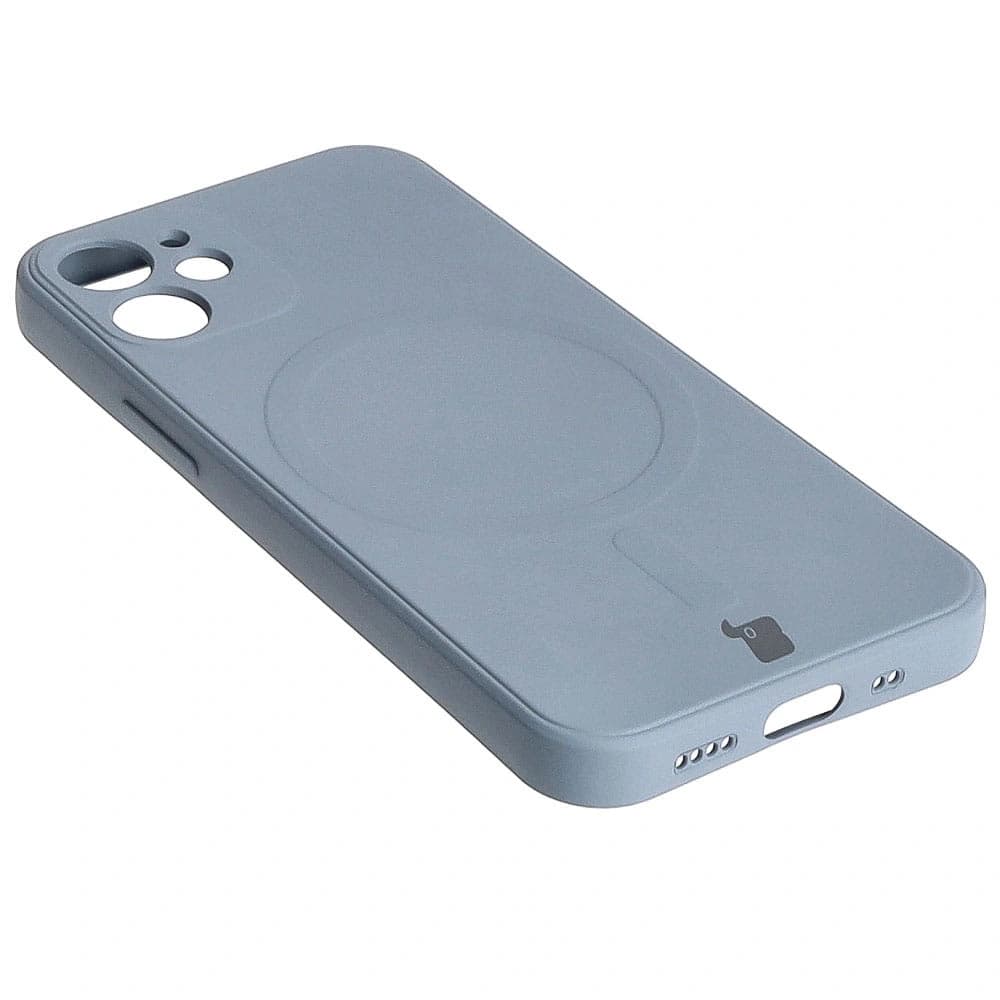 Bizon Case Silikon MagSafe Sq Apple iPhone 12 Mini grau - 4