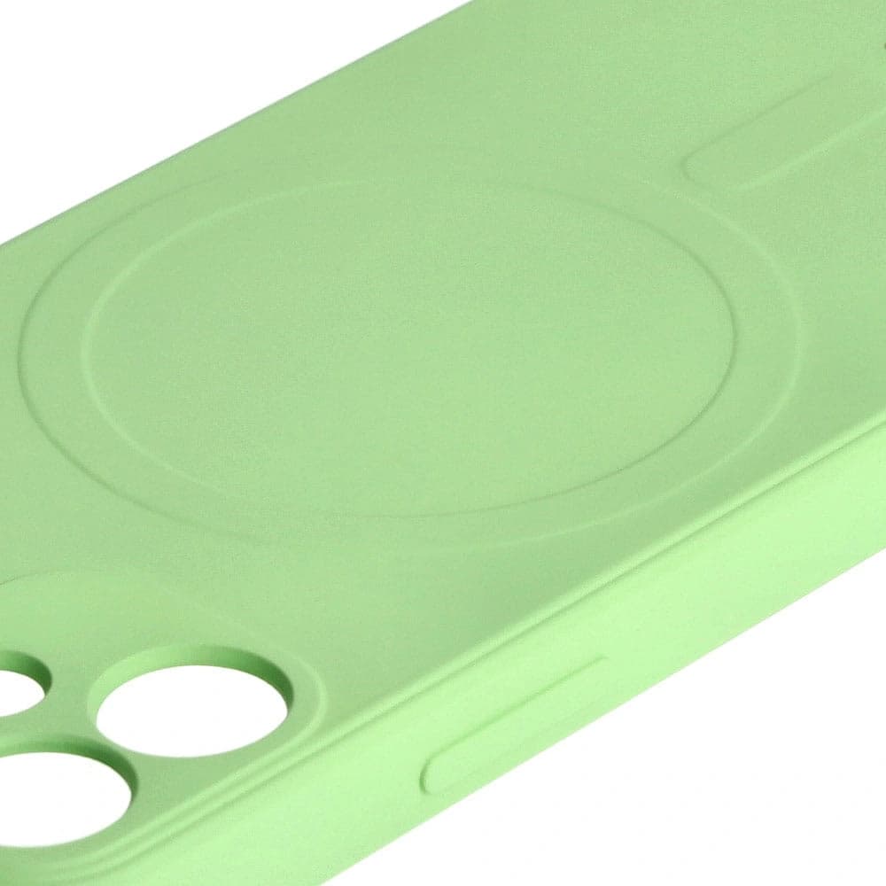 Bizon Case Silicone MagSafe Sq Apple iPhone 12 Mini light green - 5