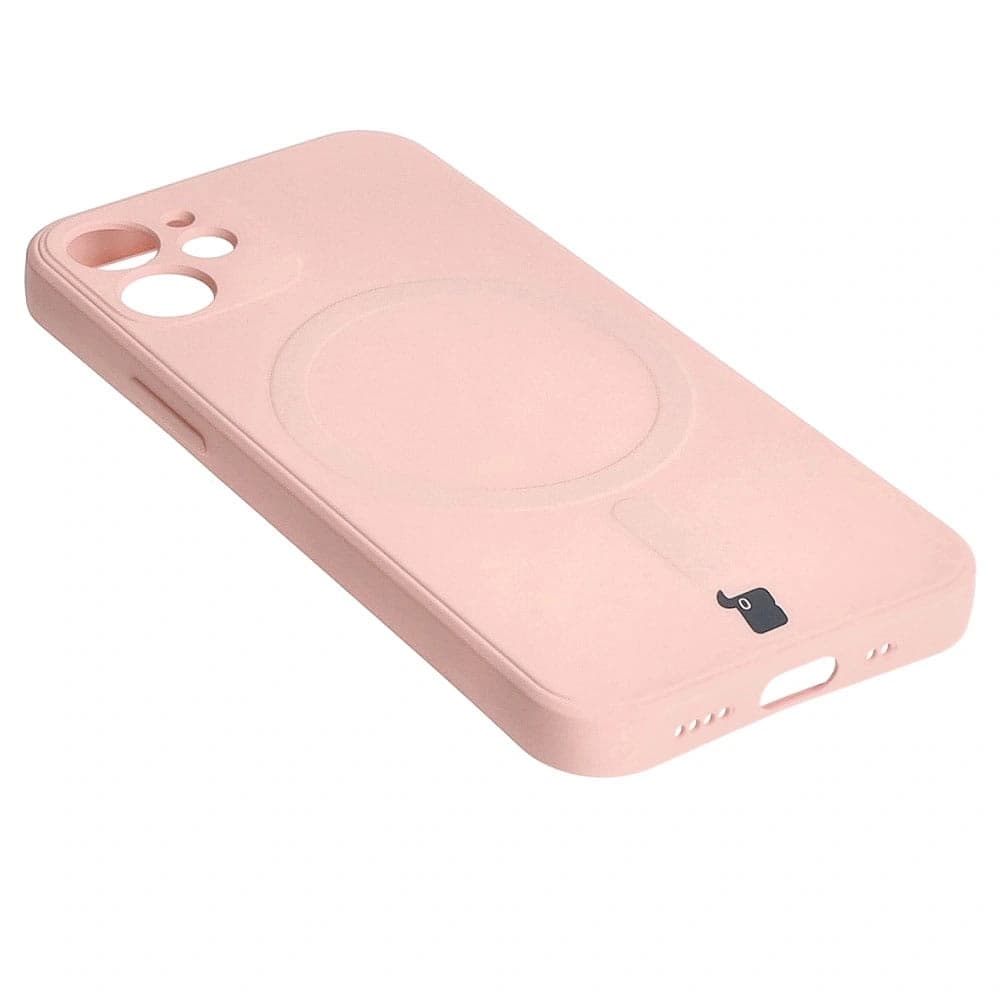 Bizon Case Silicone MagSafe Sq Apple iPhone 12 Mini light pink - 4
