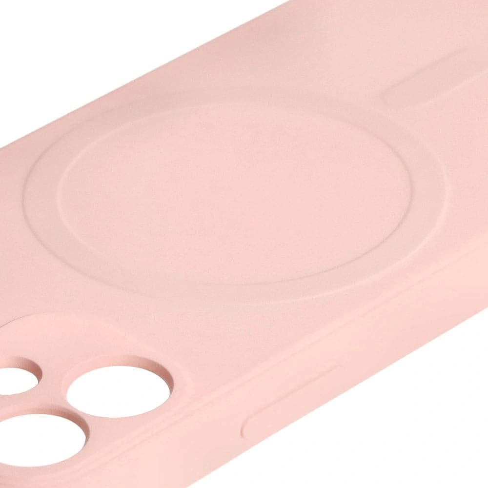 Bizon Case Silicone MagSafe Sq Apple iPhone 12 Mini light pink - 5