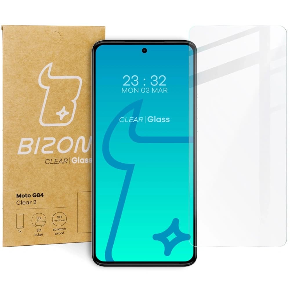 Bizon Glass Clear 2 Motorola Moto G84 - 1