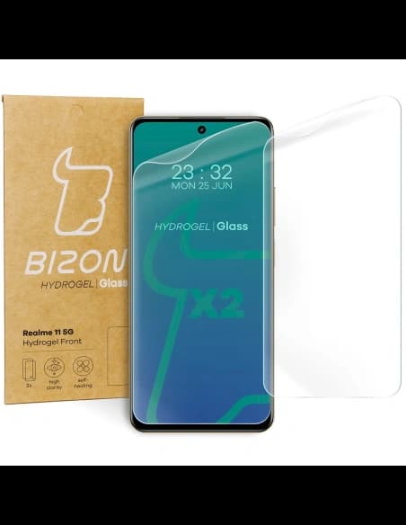 Bizon Glass Hydrogel Elöl Realme 11 5G [2 PACK]