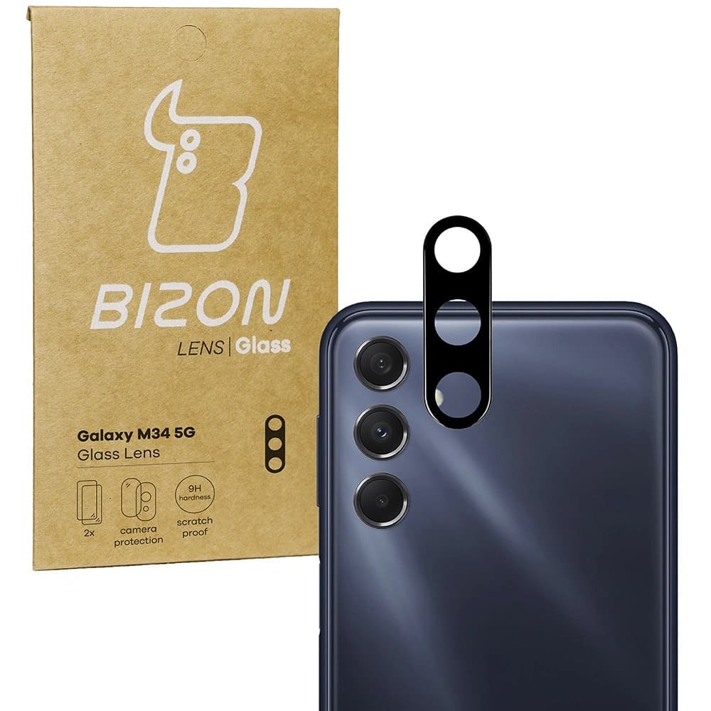 Sklo na fotoaparát Bizon Glass Lens do Samsung Galaxy M34 5G [2 PACK] - 1