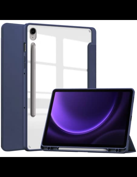 Etui Bizon Case Tab Clear Matt do Samsung Galaxy Tab S9 / S9 FE námořnická modř