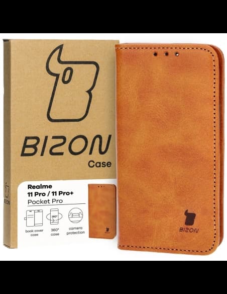 Bizon Case Pocket Pro Realme 11 Pro / 11 Pro+ barna