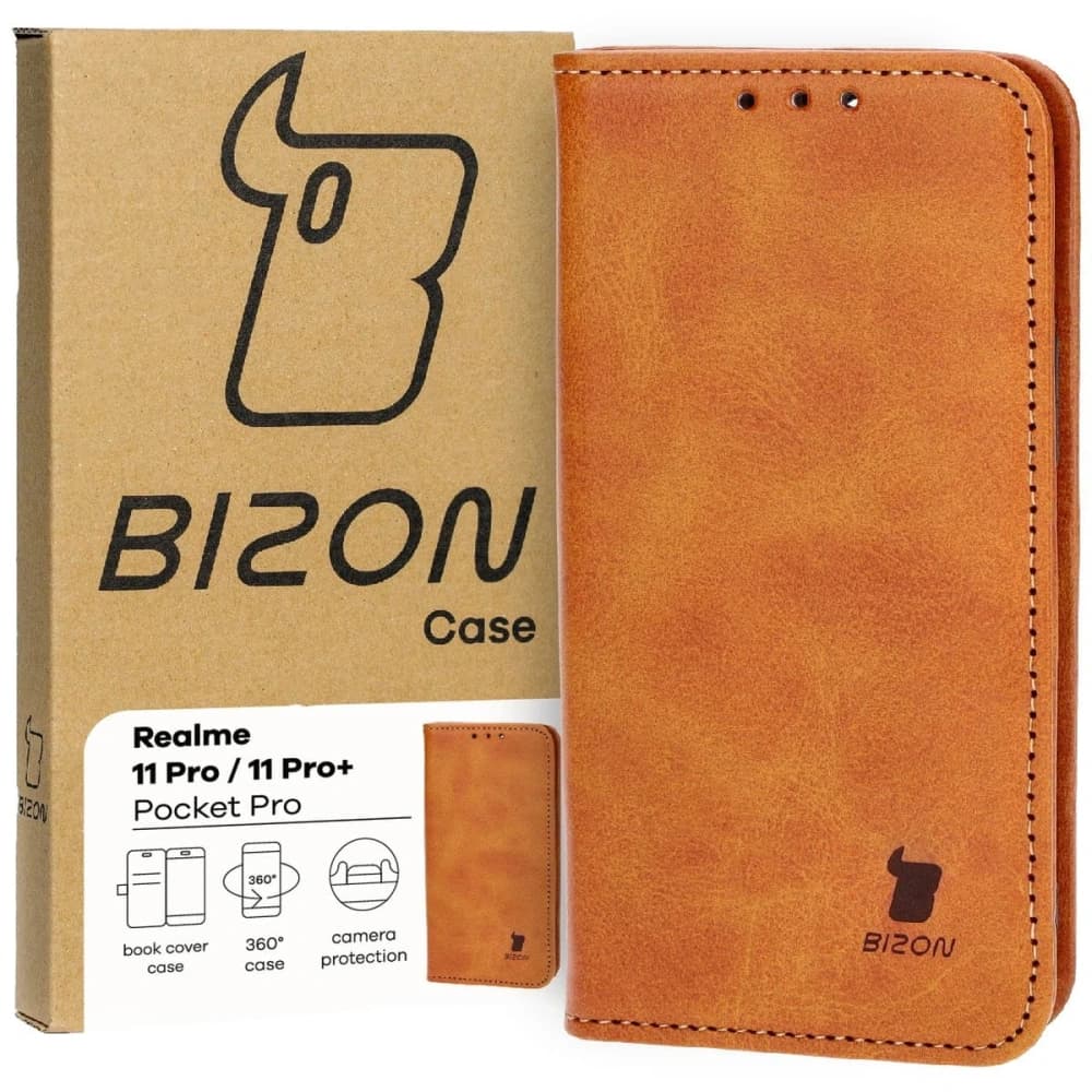 Bizon Case Pocket Pro Realme 11 Pro / 11 Pro+ barna - 1