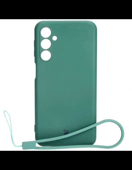 Etui Bizon Case Silicone do Samsung Galaxy M34 5G tmavě zelené
