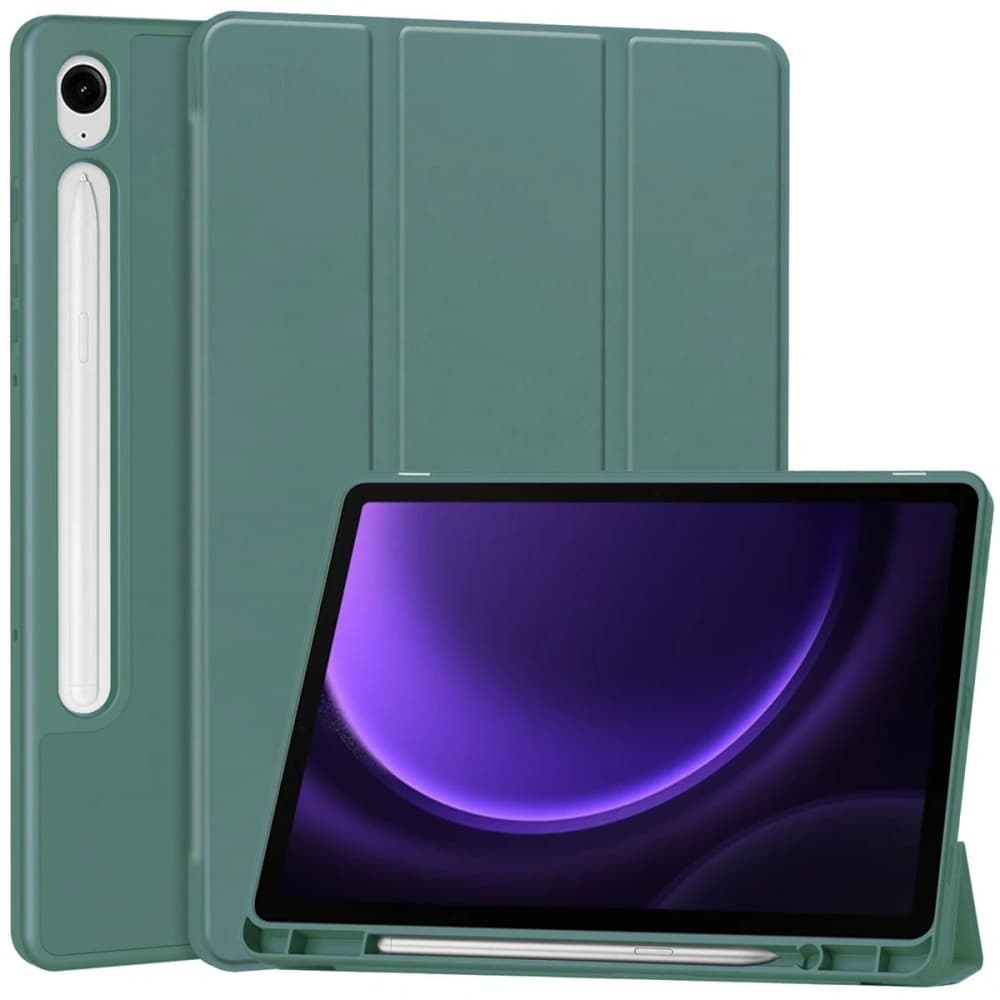 Bizon Case Tab Lizard Samsung Galaxy Tab S9 / S9 FE dark green - 1