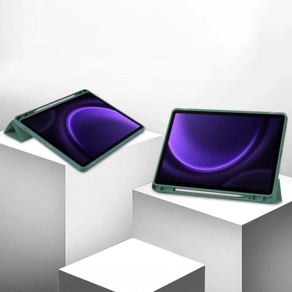 Bizon Case Tab Lizard Samsung Galaxy Tab S9 / S9 FE dark green - 4