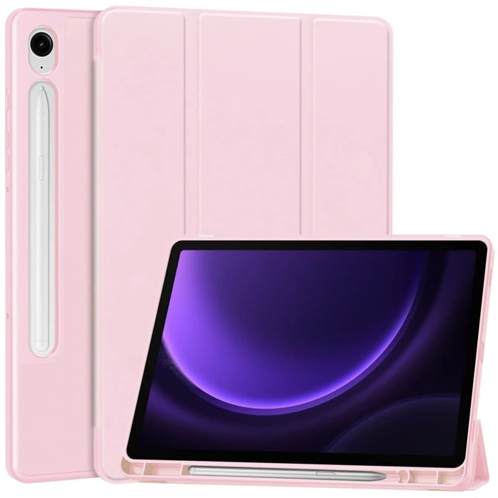 Bizon Case Tab Lizard Samsung Galaxy Tab S9 / S9 FE pink - 1