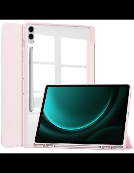 Bizon Case Tab Clear Matt Samsung Galaxy Tab S9 FE Plus hellrosa