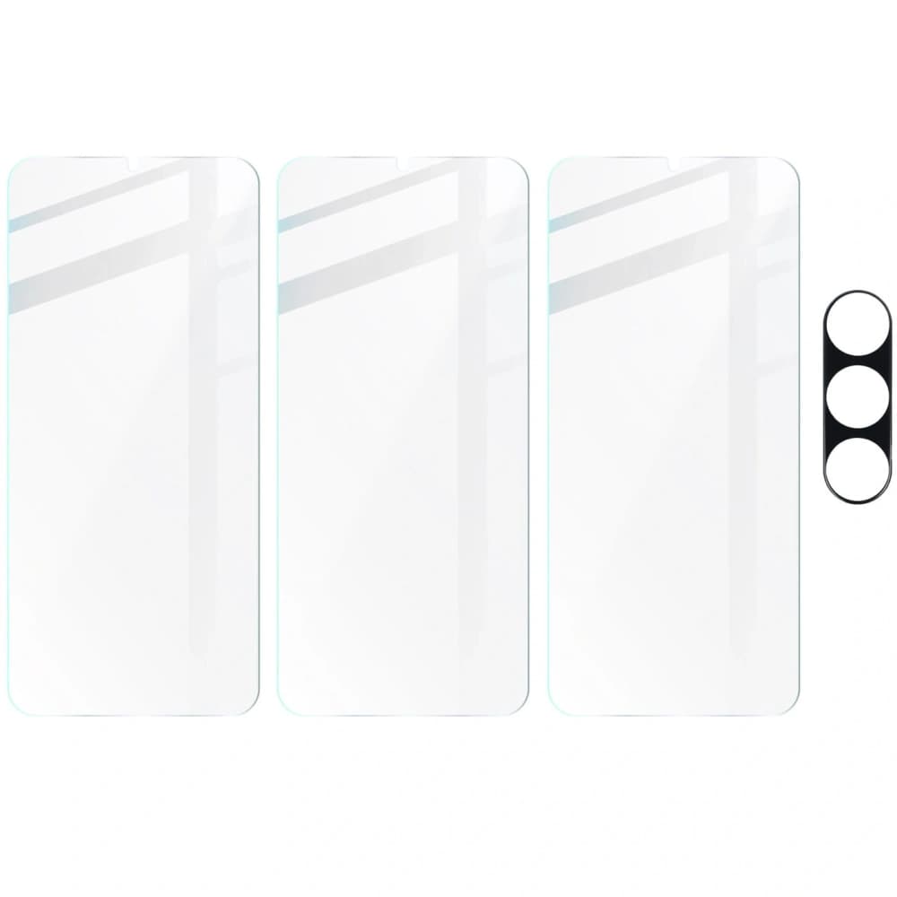 BIZON Clear 3x sticlă de ecran + sticlă pentru cameră Samsung Galaxy M34 5G - 5