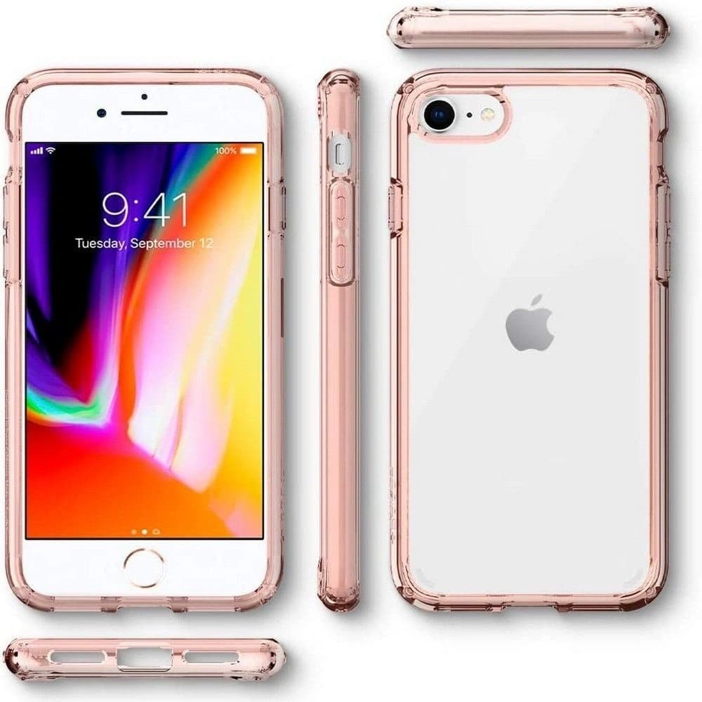 Etui Spigen Ultra Hybrid Apple iPhone SE 2022/SE 2020/8/7 Růžová krystalová - 2
