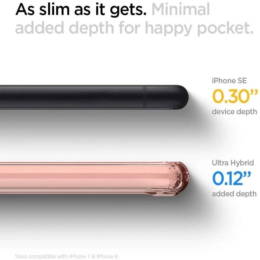 Etui Spigen Ultra Hybrid Apple iPhone SE 2022/SE 2020/8/7 Růžová krystalová - 4