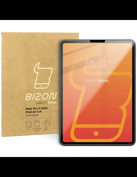 Szkło hartowane Bizon Glass Tab Clear do iPad Pro 11 2022/2021/2020/2018/AIR 6/5/4 [2 PACK]