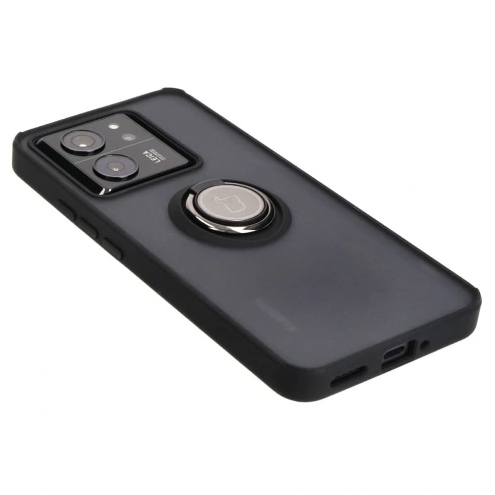 Bizon Case Hybrid Ring Xiaomi 13T Pro / 13T rauchig mit einem schwarzen Rahmen - 4