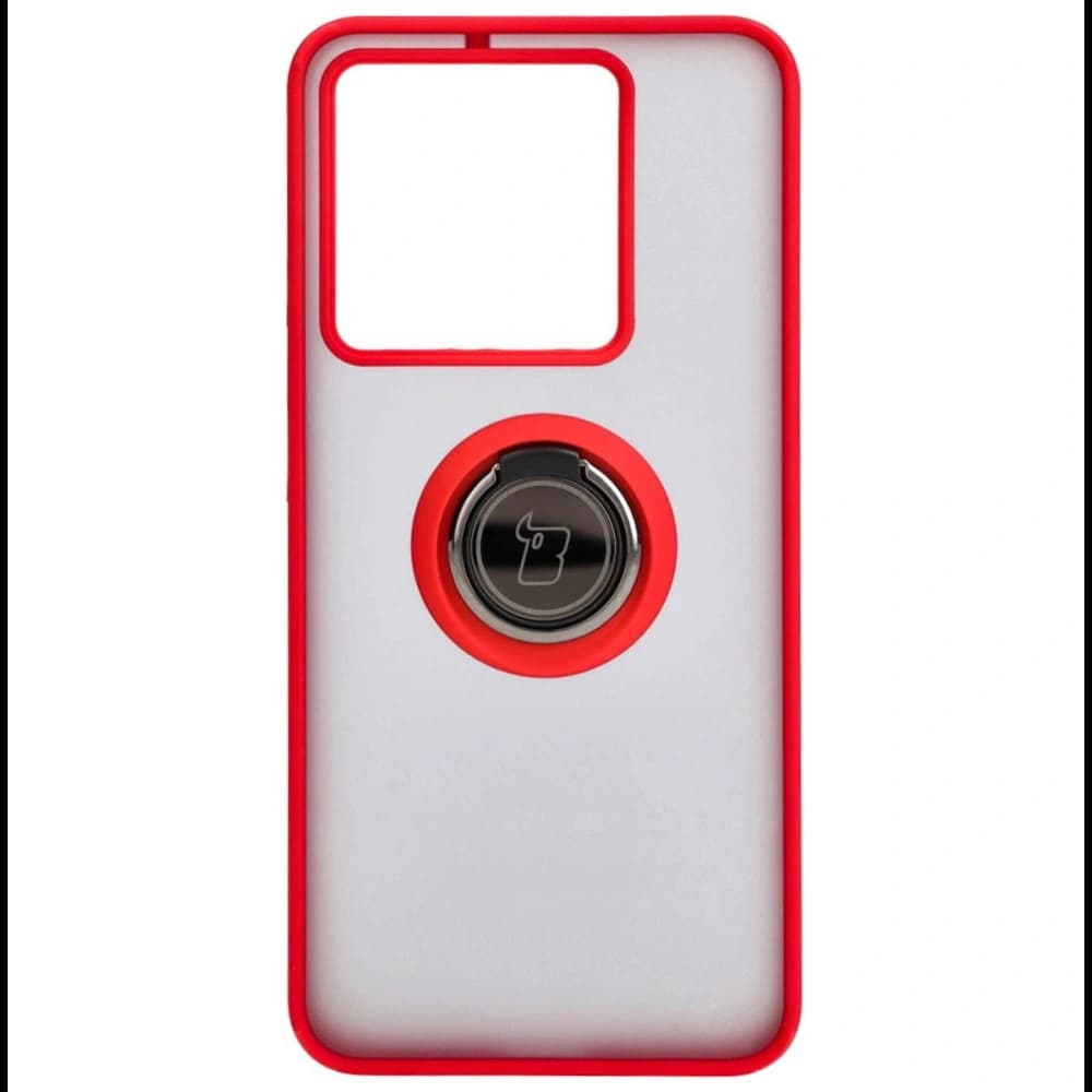 Bizon Case Hybrid Ring Xiaomi 13T Pro / 13T smoky with a red frame - 2