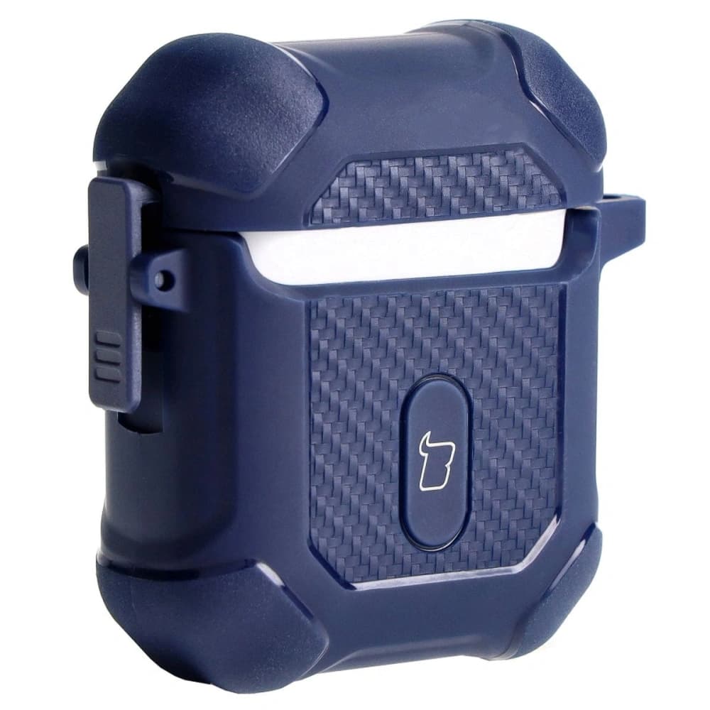 Bizon Case Headphone Armor Apple Airpods 1/2 sötétkék - 4