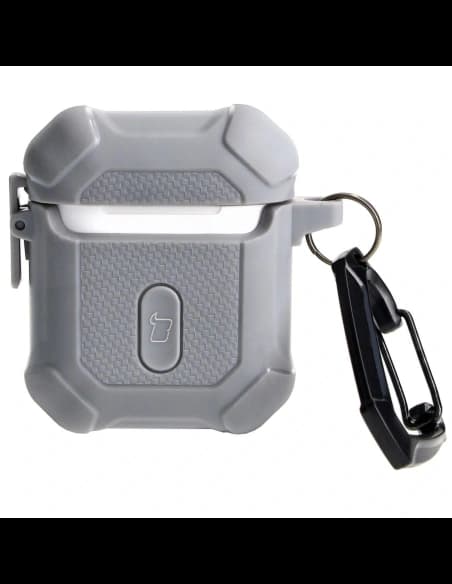 Bizon Case Fülhallgató Páncél Apple Airpods 1/2 szürke
