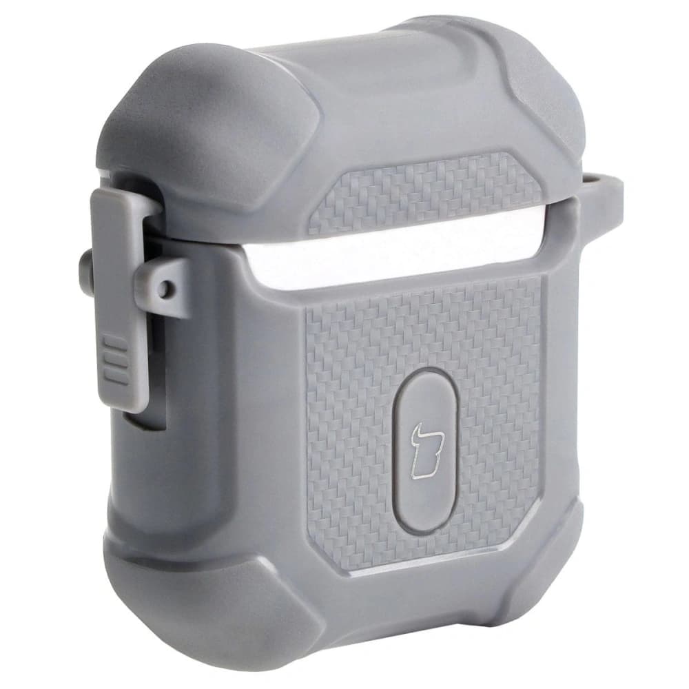 Bizon Case Fülhallgató Páncél Apple Airpods 1/2 szürke - 4