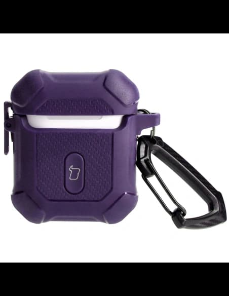 Bizon Case Fejhallgató Páncél Apple Airpods 1/2 lila