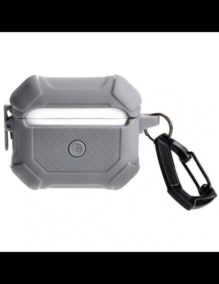 Bizon Case Kopfhörer Rüstung Apple Airpods 3 grau