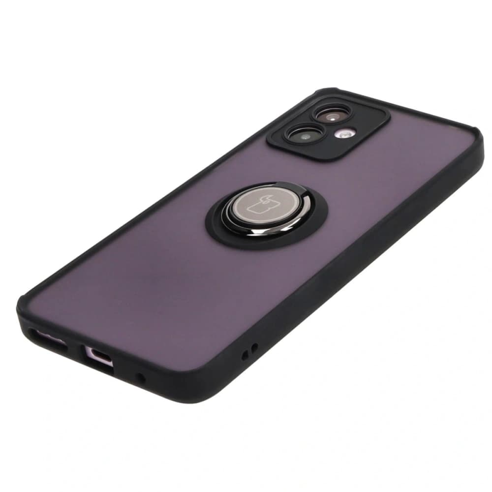 Bizon Case Hybrid Ring Motorola Moto G14 füstös fekete kerettel - 3