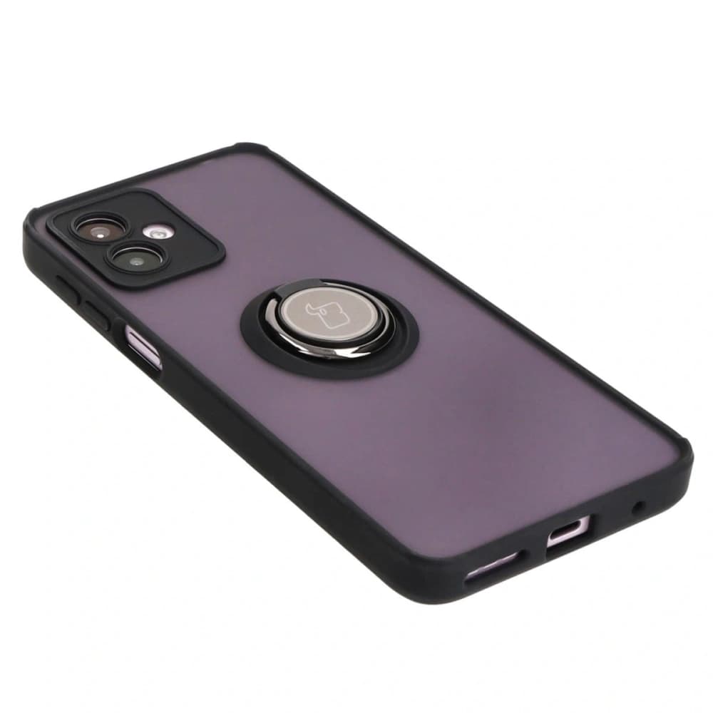Bizon Case Hybrid Ring Motorola Moto G14 füstös fekete kerettel - 4