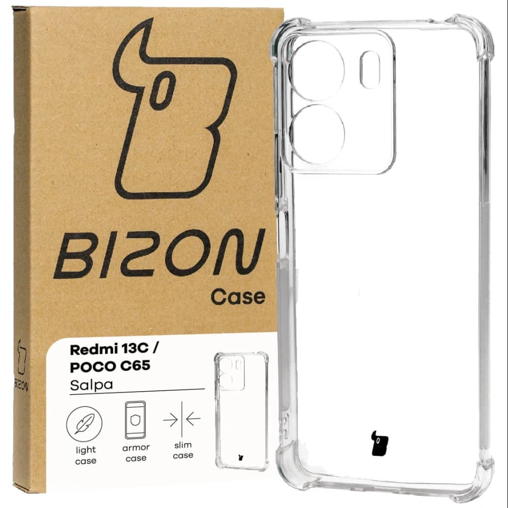 Bizon Case Salpa Xiaomi Redmi 13C / Xiaomi Poco C65 átlátszó - 1