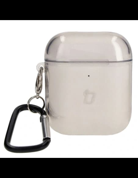 Bizon Case Headphone Clear Airpods 1/2 tiszta-fekete