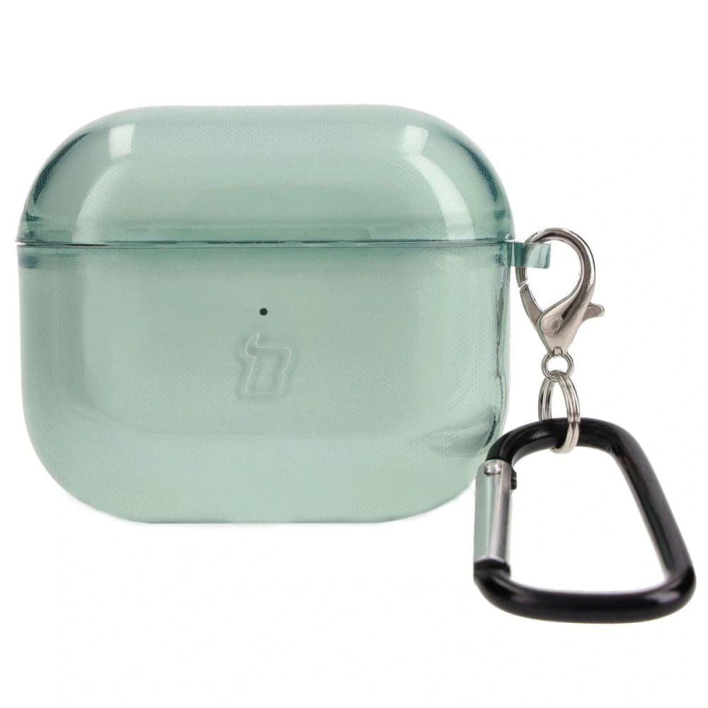 Etui Bizon Case sluchátka Clear pro Airpods 3 průhledno-zelené - 1